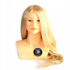 Główka damska z popiersiem jasny blond 40-50cm - 100% naturalne włosy - OMC