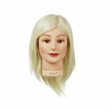 Główka damska ultra blond 20-25cm - 100% naturalne włosy - BLONDY - SIBEL 3